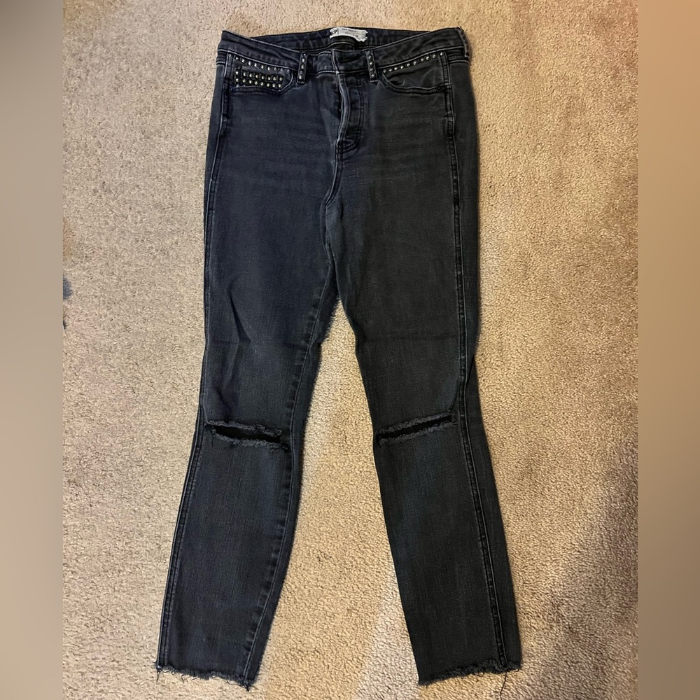 Free People black skinny jeans